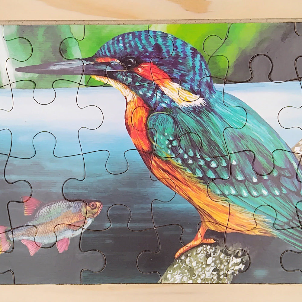 Puzzle 24 piezas Acuarela. Diseño: Martín Pescador
