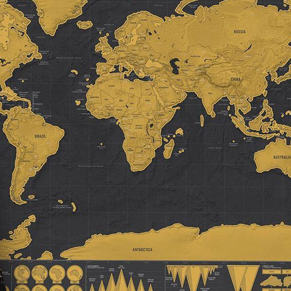 Scratch Map Deluxe - Mapa Mundi Raspable