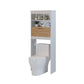 Mueble de Baño WC Ahorrador de Espacio Color Blanco / Madera